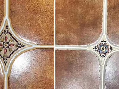 帶弧形邊的瓷磚，如何做瓷磚美縫